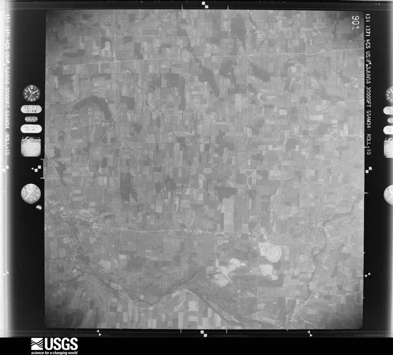 U.S. Geological Survey aerial photograph, 1958-06-03, scale 1:60000