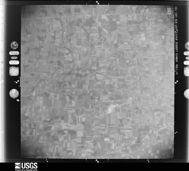 U.S. Geological Survey aerial photograph, 1958-06-03, scale 1:60000