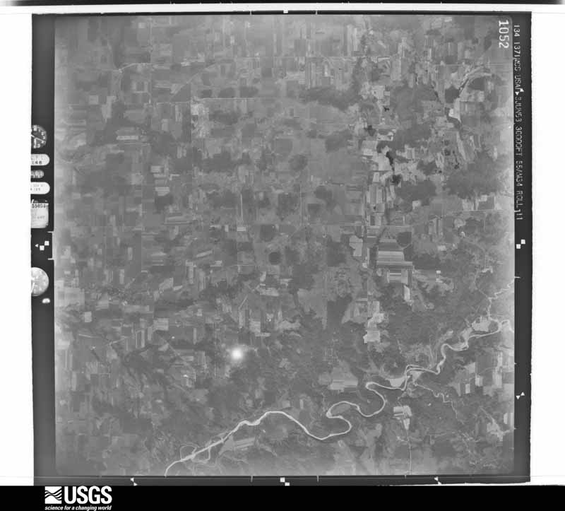 U.S. Geological Survey aerial photograph, 1956-10-29, scale 1:60000