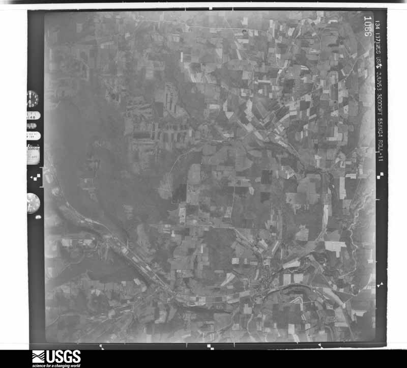 U.S. Geological Survey aerial photograph, 1956-10-29, scale 1:60000