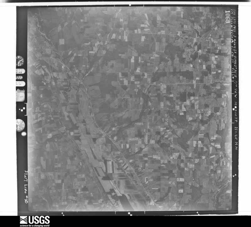 U.S. Geological Survey aerial photograph, 1956-10-29, scale 1:60000
