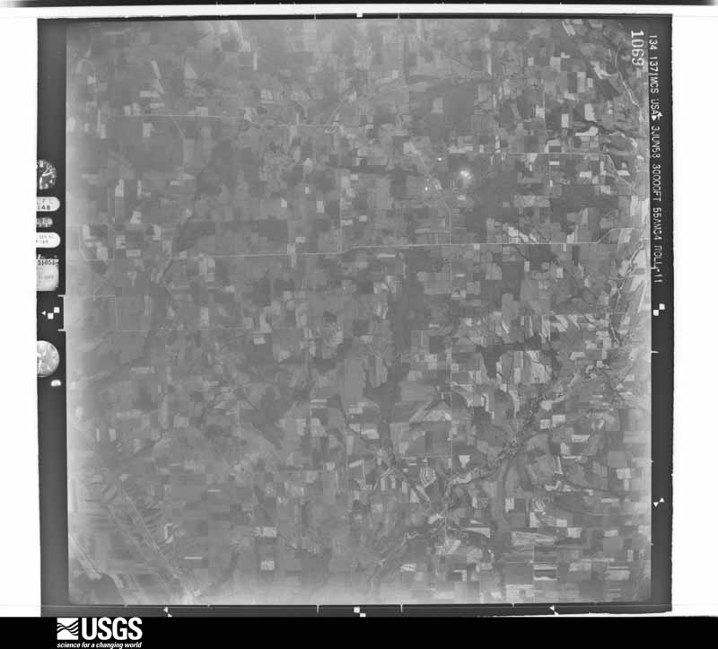 U.S. Geological Survey aerial photograph, 1956-10-29, scale 1:60000