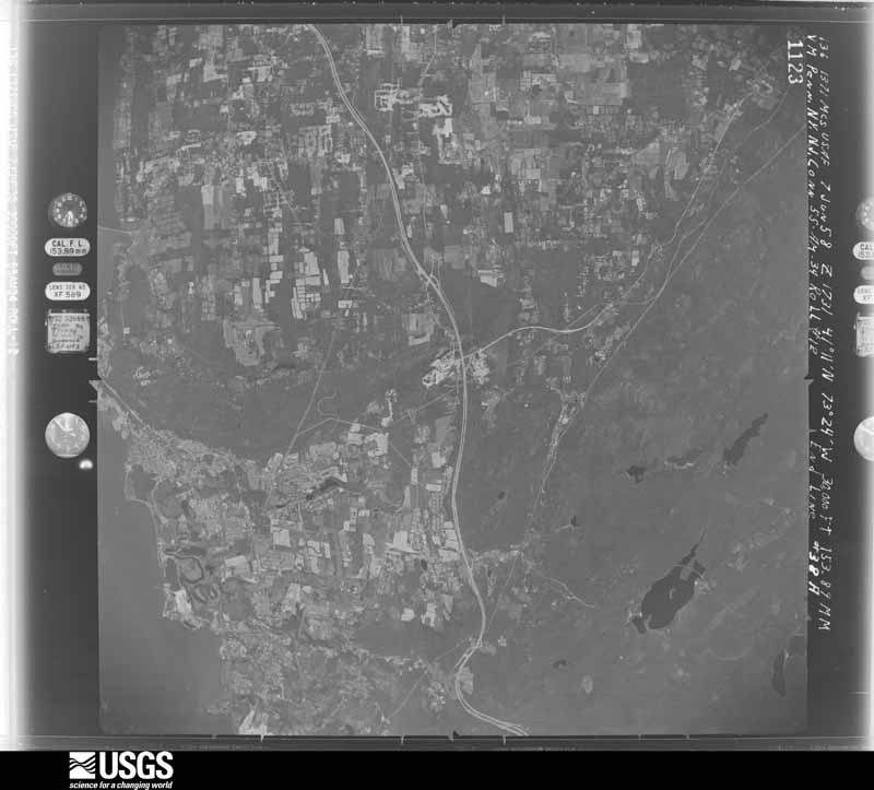 U.S. Geological Survey aerial photograph, 1958-08-05, scale 1:60000