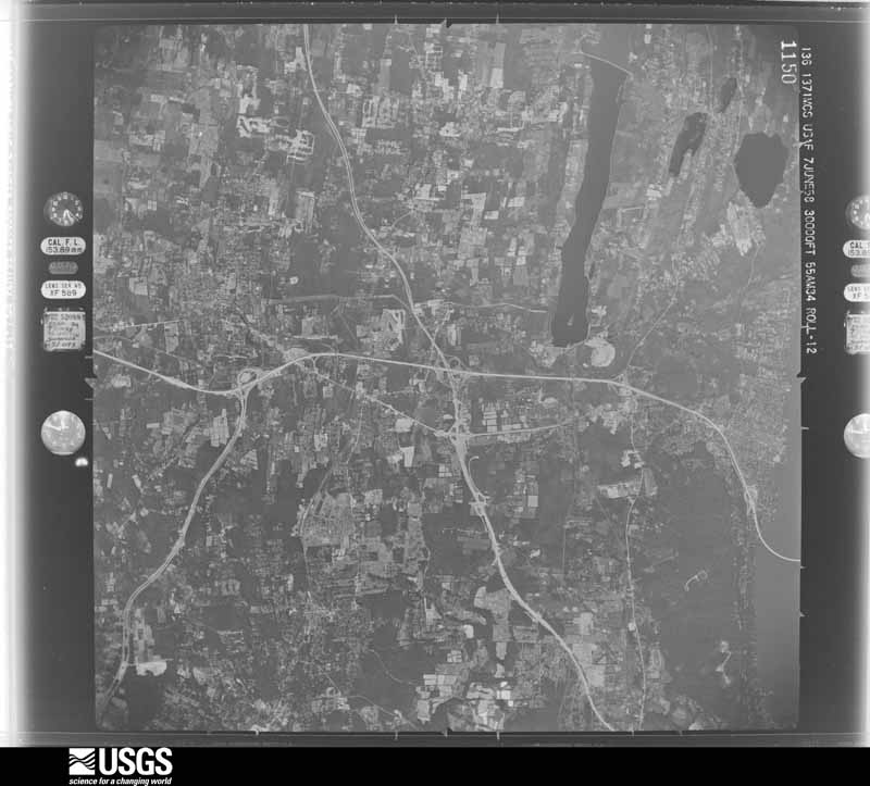 U.S. Geological Survey aerial photograph, 1958-08-05, scale 1:60000