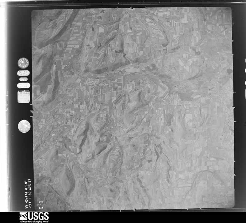 U.S. Geological Survey aerial photograph, 1957-04-30, scale 1:60000