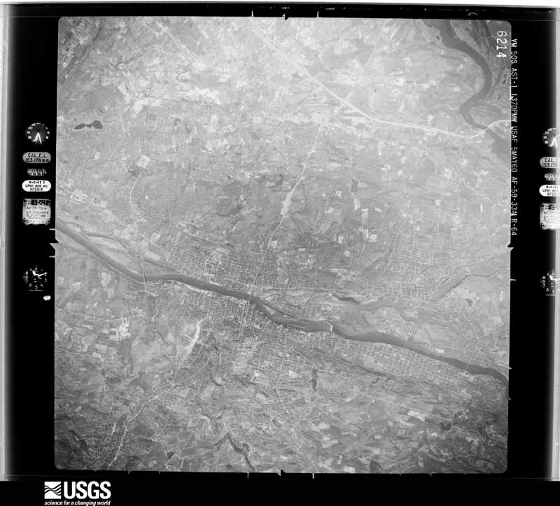 U.S. Geological Survey aerial photograph, 1960-05-01, scale 1:60000