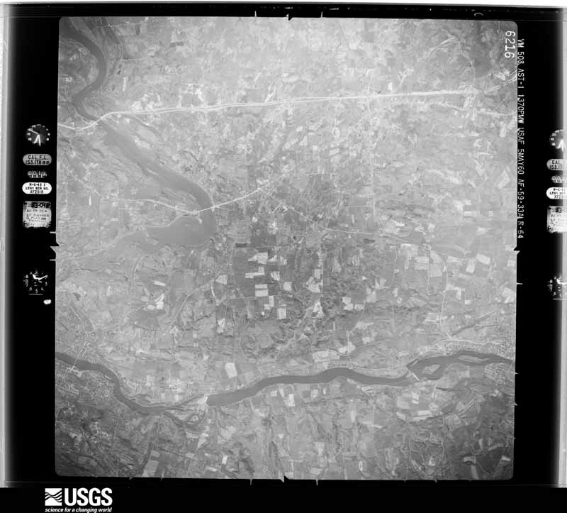 U.S. Geological Survey aerial photograph, 1960-05-01, scale 1:60000