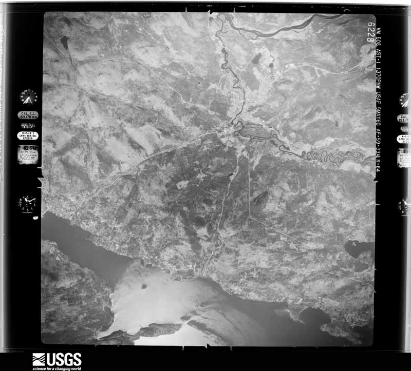 U.S. Geological Survey aerial photograph, 1960-05-01, scale 1:60000