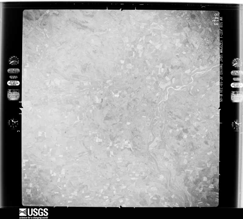 U.S. Geological Survey aerial photograph, 1960-05-01, scale 1:60000