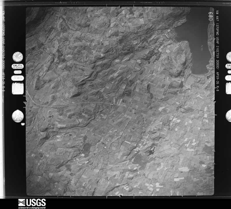 U.S. Geological Survey aerial photograph, 1959-10-21, scale 1:60000