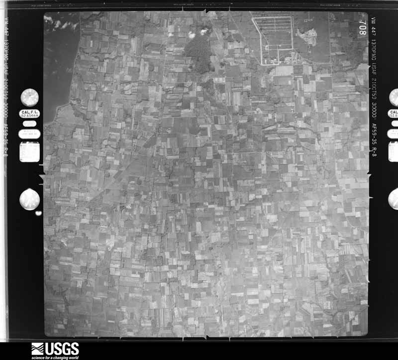 U.S. Geological Survey aerial photograph, 1959-10-21, scale 1:60000