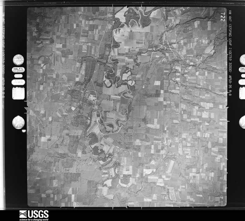 U.S. Geological Survey aerial photograph, 1959-10-21, scale 1:60000