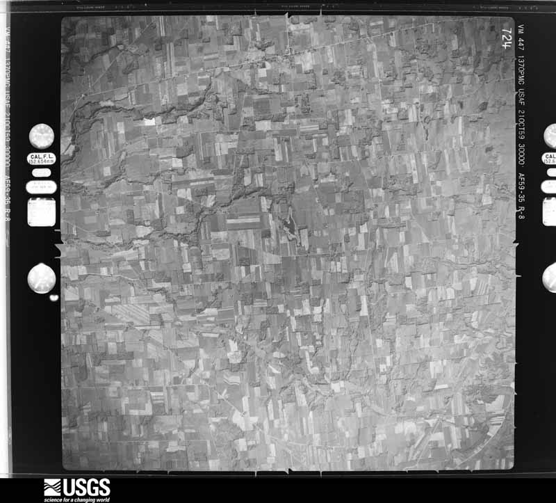 U.S. Geological Survey aerial photograph, 1959-10-21, scale 1:60000