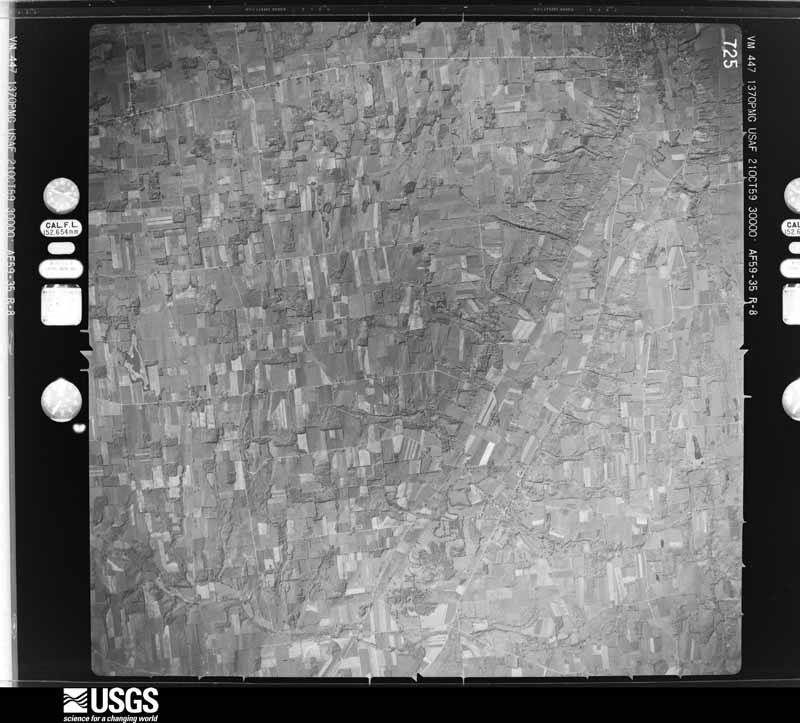 U.S. Geological Survey aerial photograph, 1959-10-21, scale 1:60000