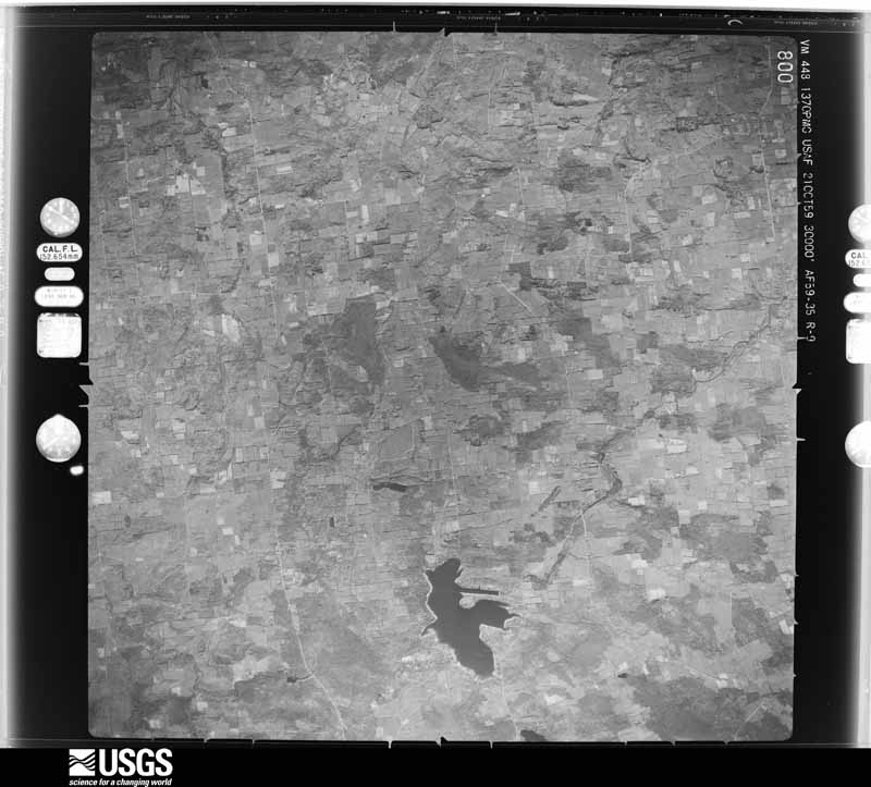 U.S. Geological Survey aerial photograph, 1959-10-21, scale 1:60000