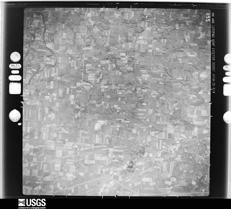 U.S. Geological Survey aerial photograph, 1959-10-21, scale 1:60000