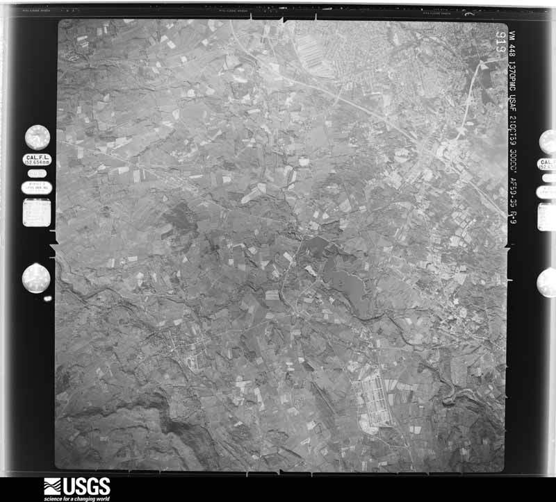 U.S. Geological Survey aerial photograph, 1959-10-21, scale 1:60000