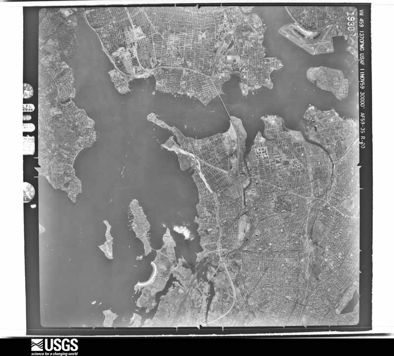 U.S. Geological Survey aerial photograph, 1959-11-11, scale 1:60000