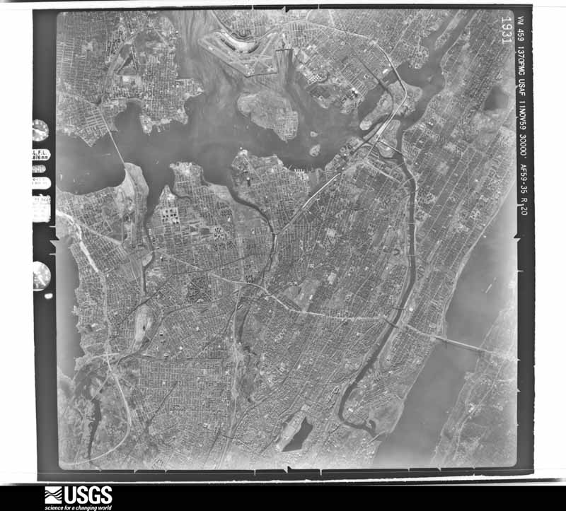 U.S. Geological Survey aerial photograph, 1959-11-11, scale 1:60000