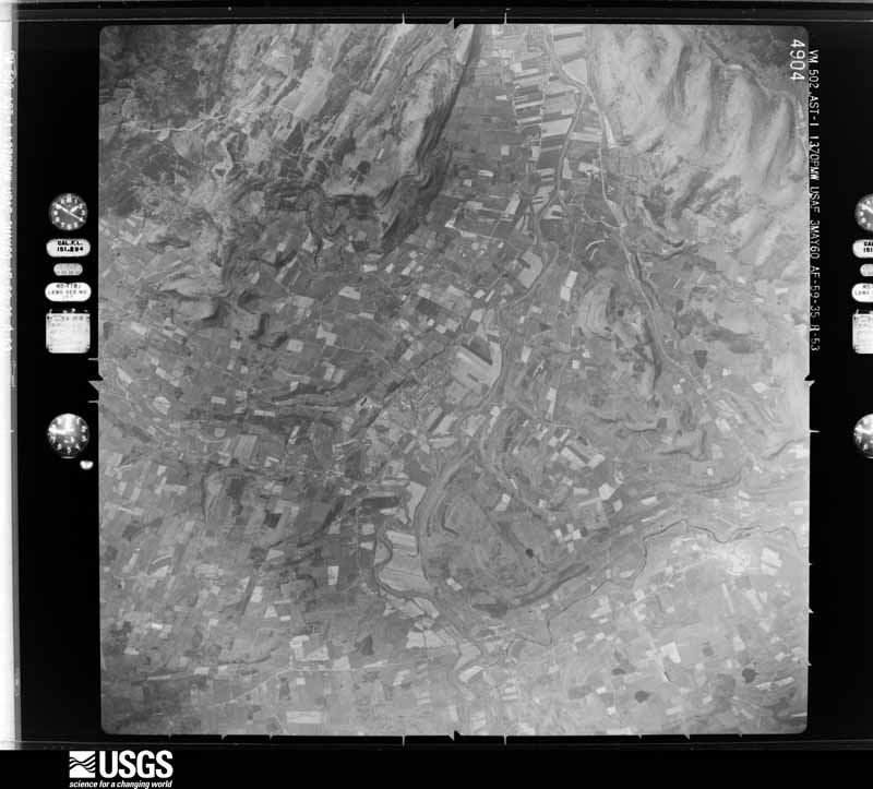 U.S. Geological Survey aerial photograph, 1960-05-03, scale 1:60000
