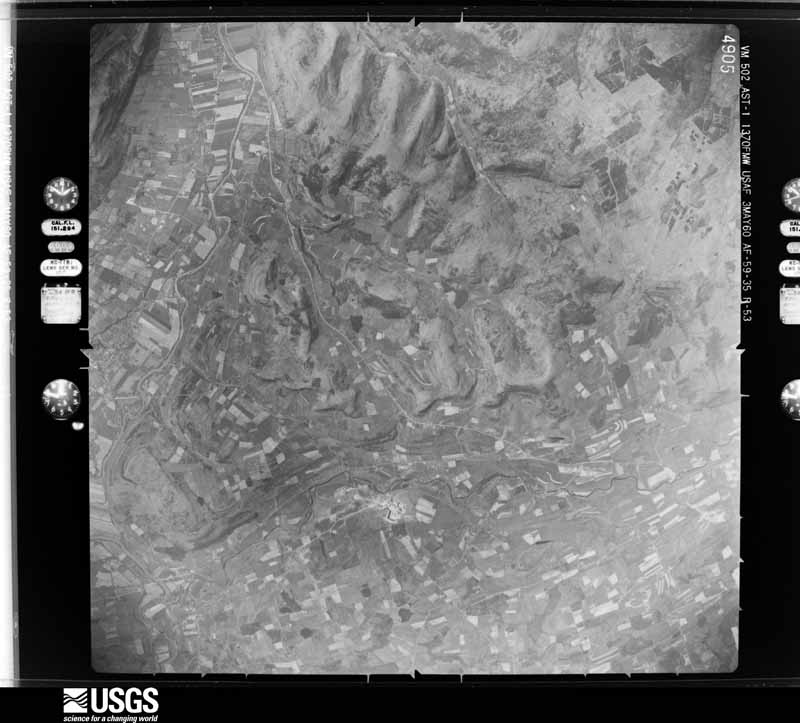 U.S. Geological Survey aerial photograph, 1960-05-03, scale 1:60000