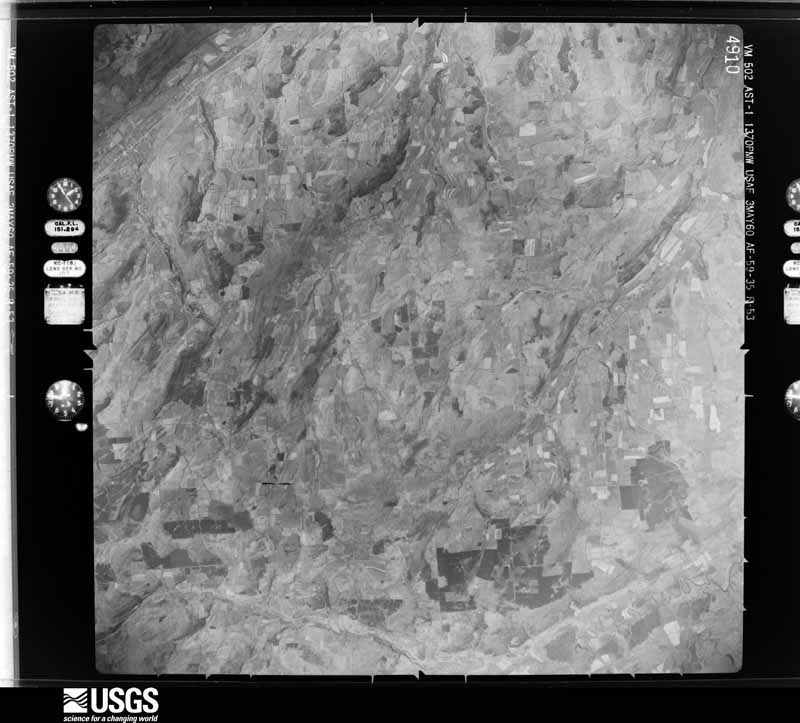 U.S. Geological Survey aerial photograph, 1960-05-03, scale 1:60000