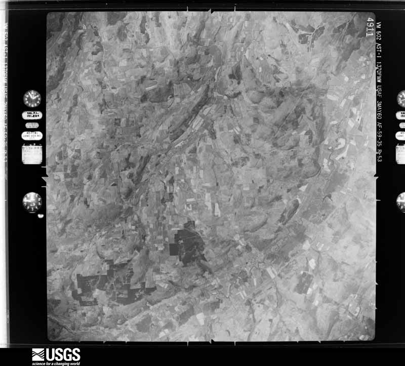 U.S. Geological Survey aerial photograph, 1960-05-03, scale 1:60000
