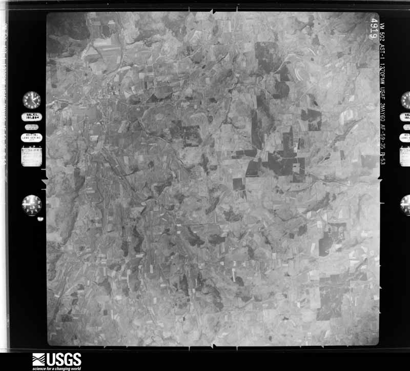 U.S. Geological Survey aerial photograph, 1960-05-03, scale 1:60000
