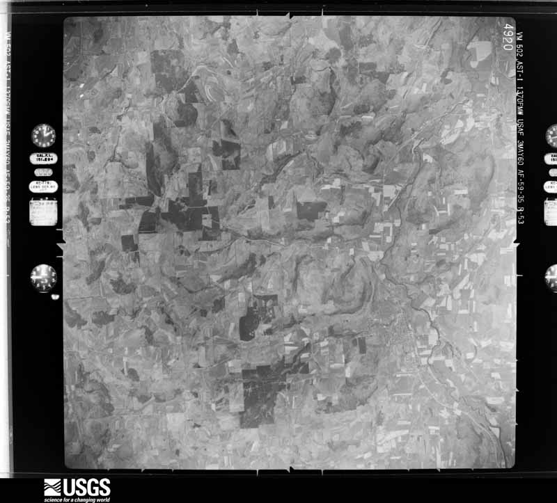 U.S. Geological Survey aerial photograph, 1960-05-03, scale 1:60000