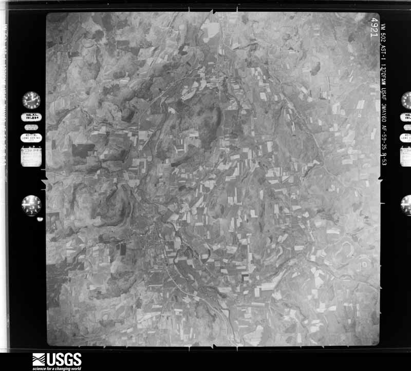 U.S. Geological Survey aerial photograph, 1960-05-03, scale 1:60000