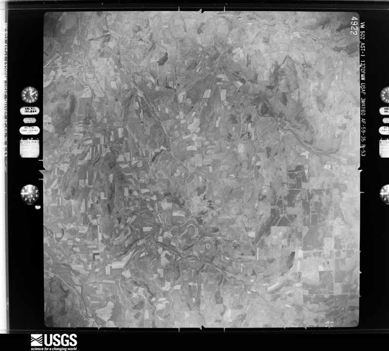U.S. Geological Survey aerial photograph, 1960-05-03, scale 1:60000