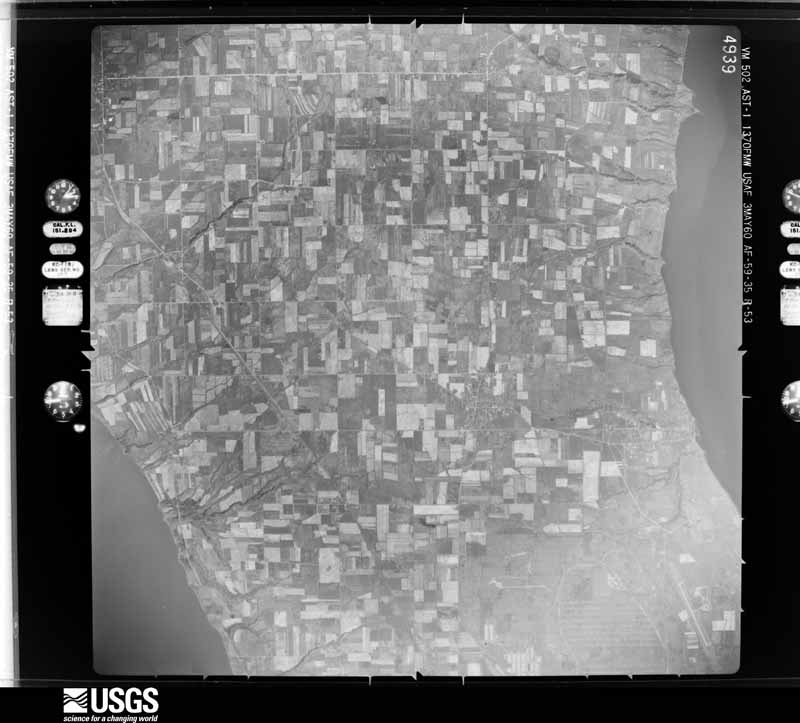 U.S. Geological Survey aerial photograph, 1960-05-03, scale 1:60000