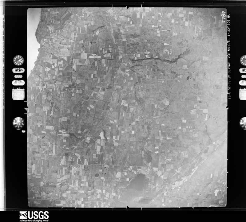 U.S. Geological Survey aerial photograph, 1960-05-03, scale 1:60000