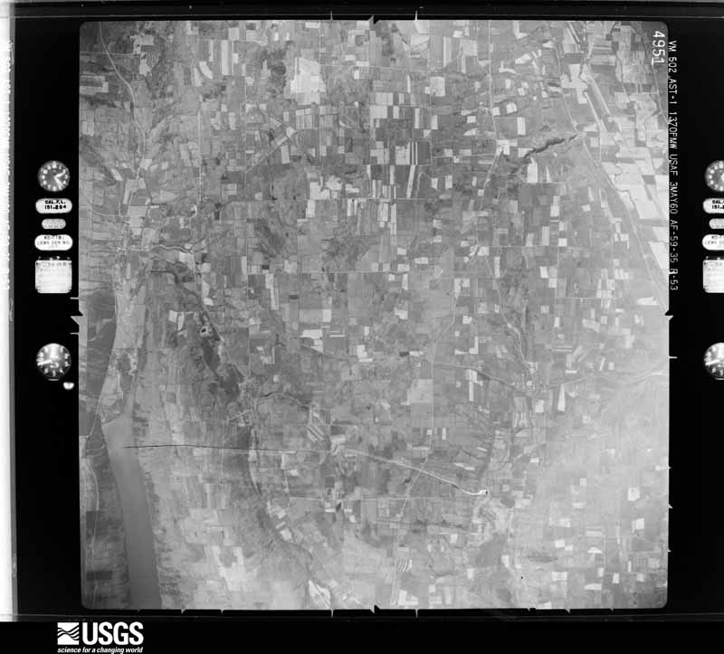 U.S. Geological Survey aerial photograph, 1960-05-03, scale 1:60000
