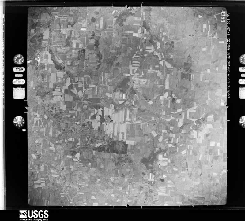 U.S. Geological Survey aerial photograph, 1960-05-03, scale 1:60000