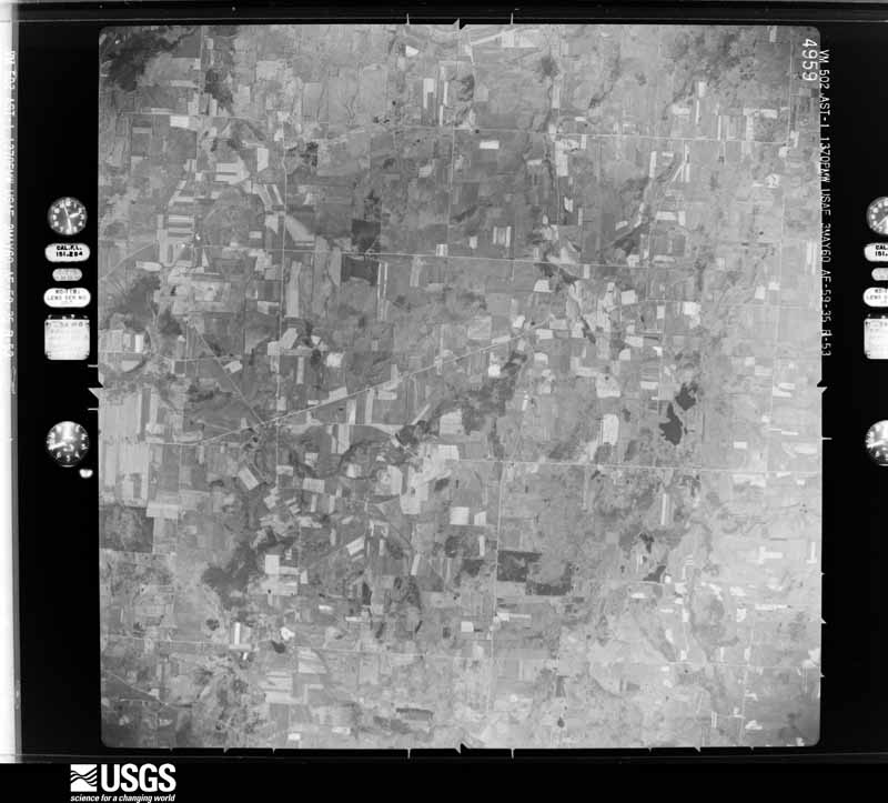 U.S. Geological Survey aerial photograph, 1960-05-03, scale 1:60000