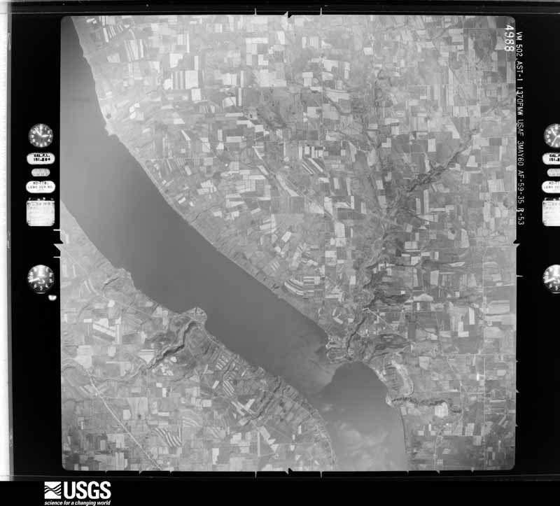 U.S. Geological Survey aerial photograph, 1960-05-03, scale 1:60000