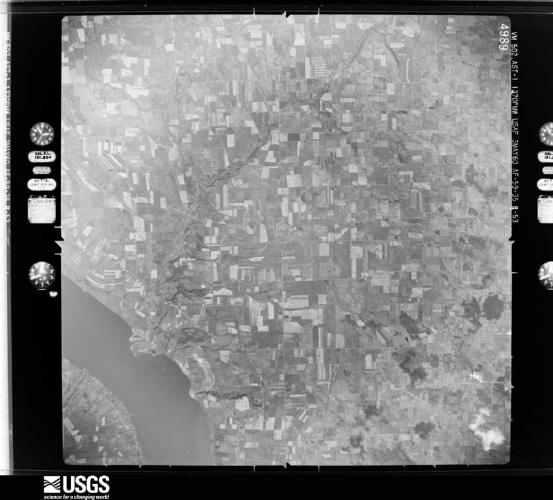 U.S. Geological Survey aerial photograph, 1960-05-03, scale 1:60000