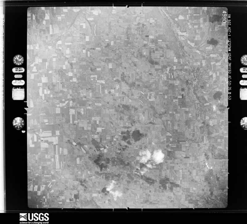 U.S. Geological Survey aerial photograph, 1960-05-03, scale 1:60000