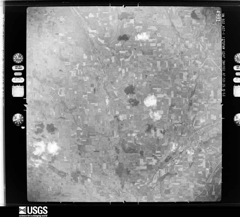 U.S. Geological Survey aerial photograph, 1960-05-03, scale 1:60000