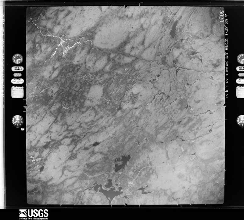 U.S. Geological Survey aerial photograph, 1960-05-03, scale 1:60000