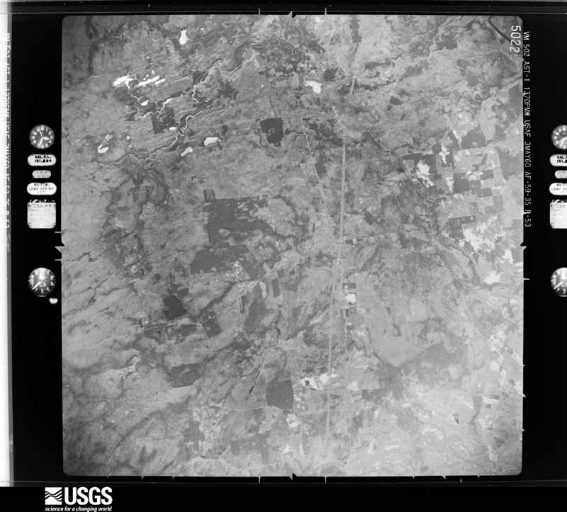 U.S. Geological Survey aerial photograph, 1960-05-03, scale 1:60000