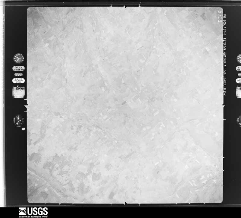 U.S. Geological Survey aerial photograph, 1960-05-04, scale 1:60000