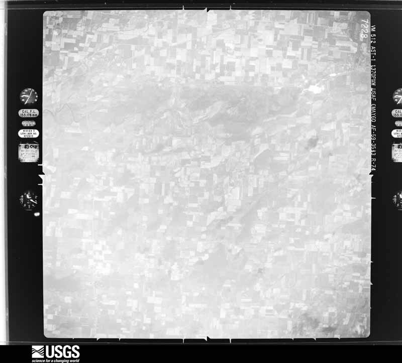 U.S. Geological Survey aerial photograph, 1960-05-06, scale 1:60000