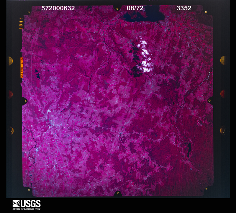 U.S. Geological Survey aerial photograph, 1972-08-20, scale 1:132000