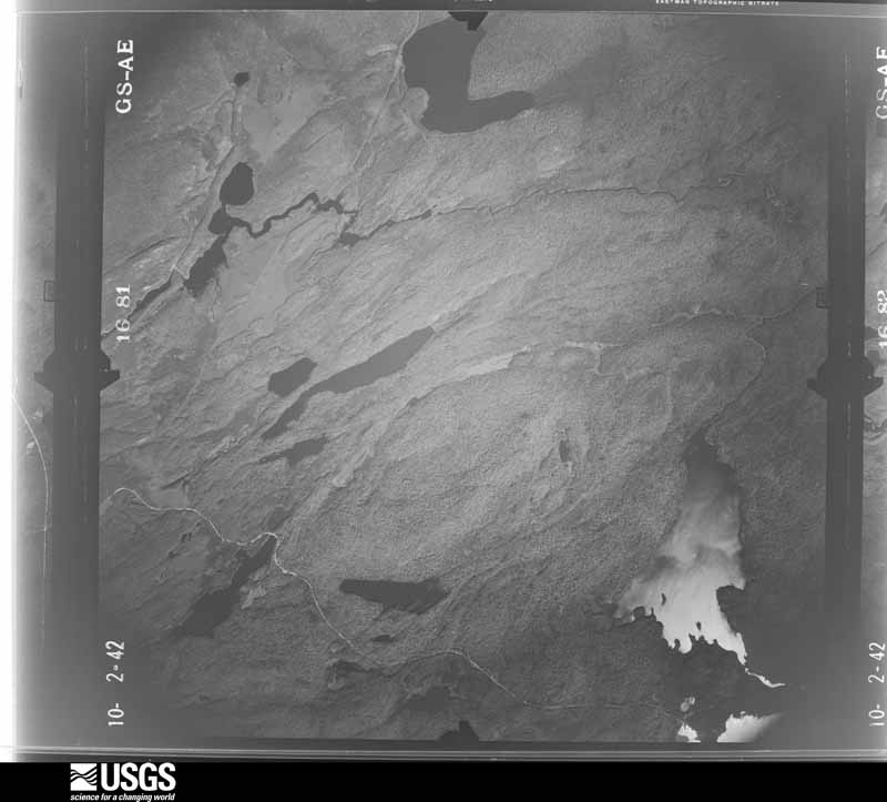 U.S. Geological Survey aerial photograph, 1942-10-02, scale 1:43100
