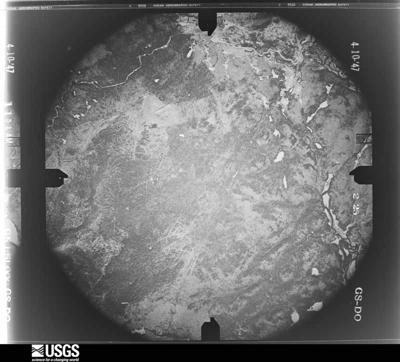 U.S. Geological Survey aerial photograph, 1947-04-10, scale 1:51000
