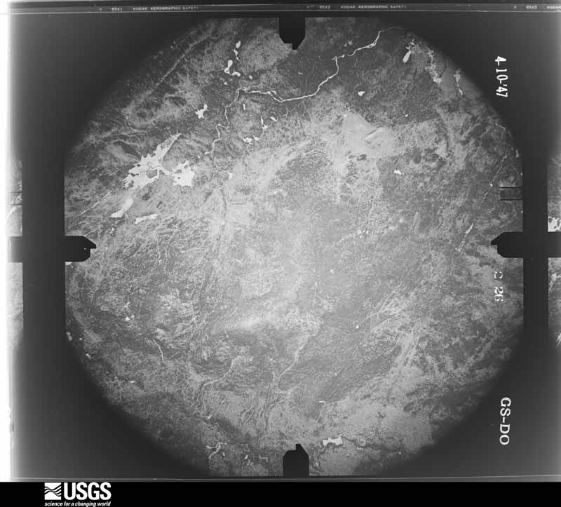 U.S. Geological Survey aerial photograph, 1947-04-10, scale 1:51000