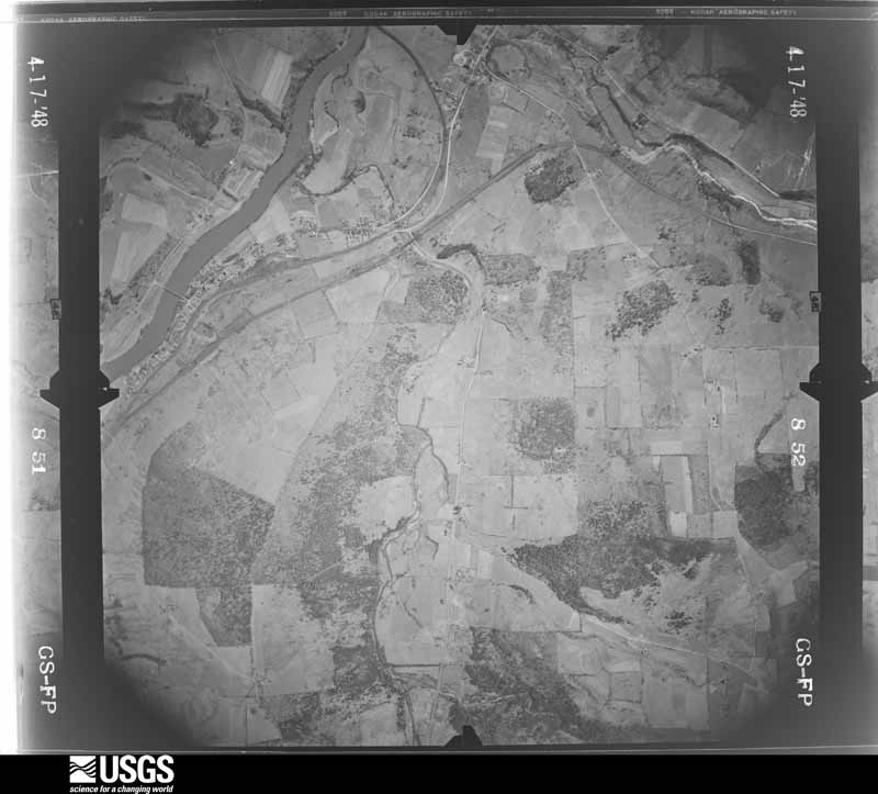 U.S. Geological Survey aerial photograph, 1948-04-17, scale 1:16400