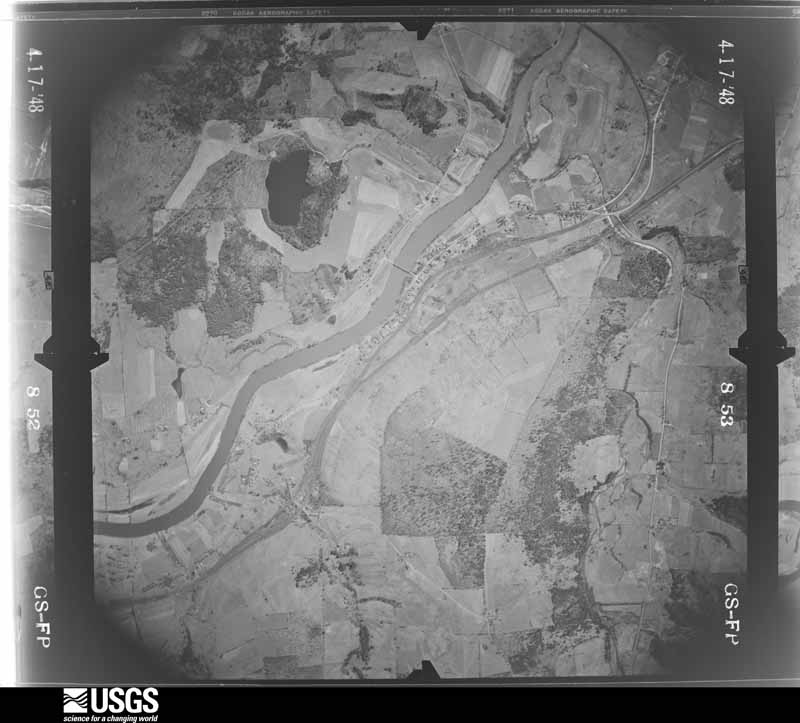 U.S. Geological Survey aerial photograph, 1948-04-17, scale 1:16400